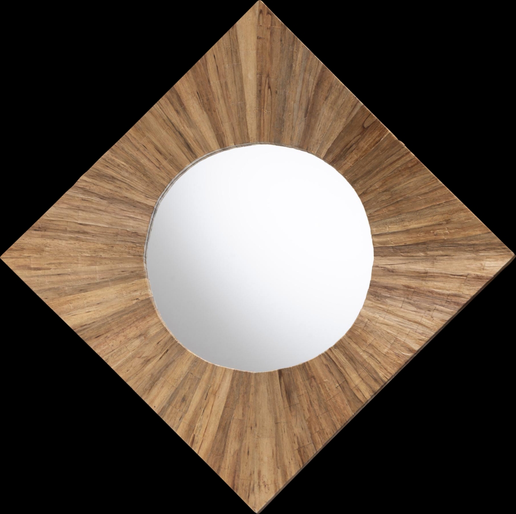 Sumstones Brown Square Mirror - Thumbnail - Image 3