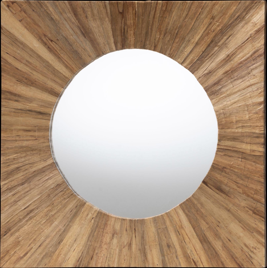 Sumstones Brown Square Mirror - Thumbnail - Image 1