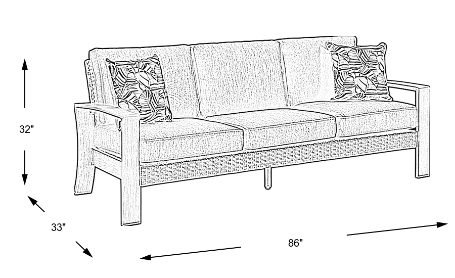 Dimension Image. Please refer to the Dimension Tab on this page for dimension details.