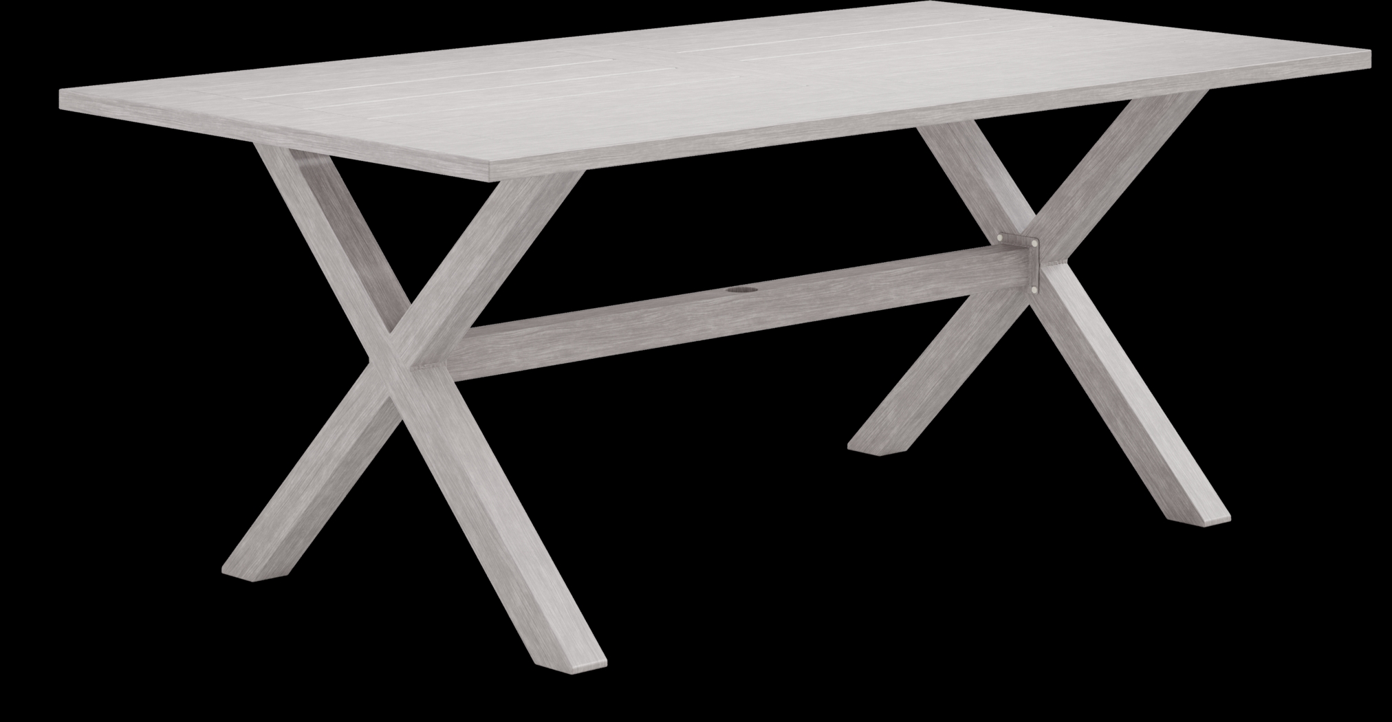 Sun Valley Light Gray 5 Pc Rectangle Outdoor Dining Set with Blue Cushions - Thumbnail - Image 2