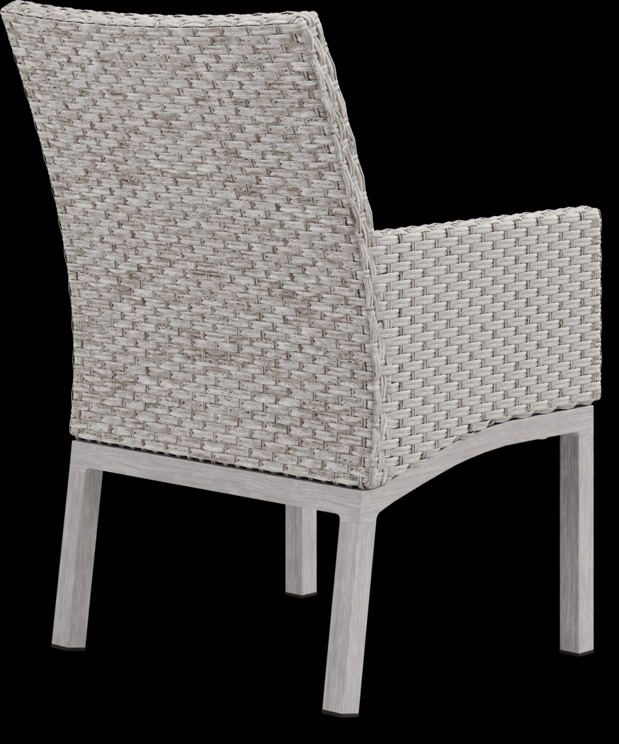 Sun Valley Light Gray 7 Pc Rectangle Outdoor Dining Set with Blue Cushions - Thumbnail - Image 10