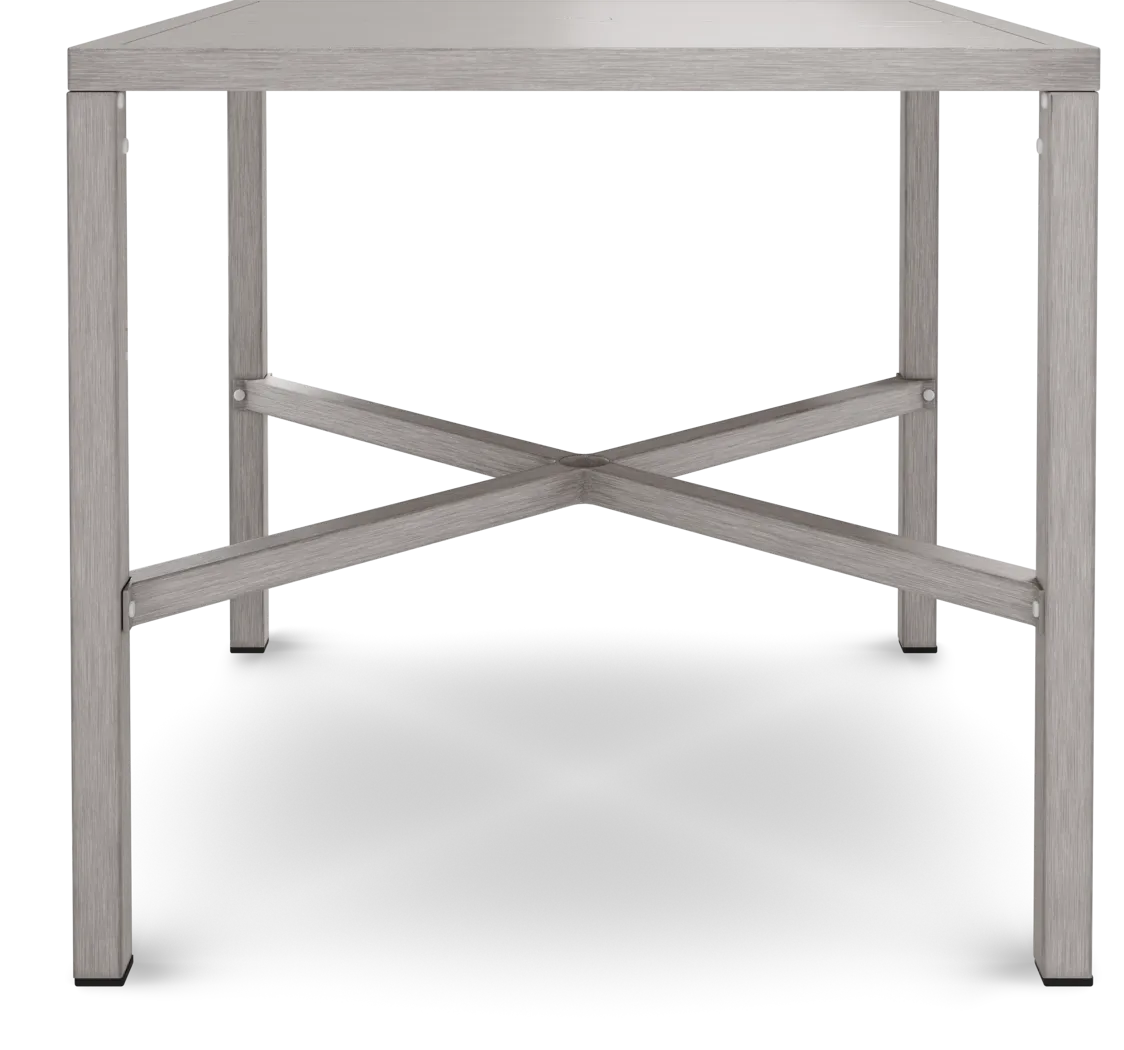 Sun Valley Light Gray 5 Pc Square Outdoor Bar Height Dining Set with Blue Cushions - Thumbnail - Image 5