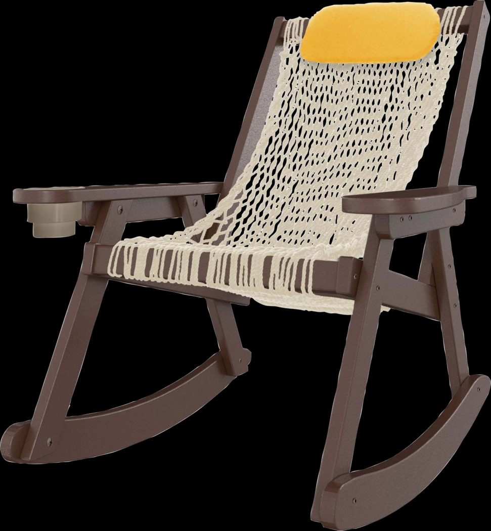 Pawleys Island Sunao Brown Outdoor Rocking Chair - Thumbnail - Image 1