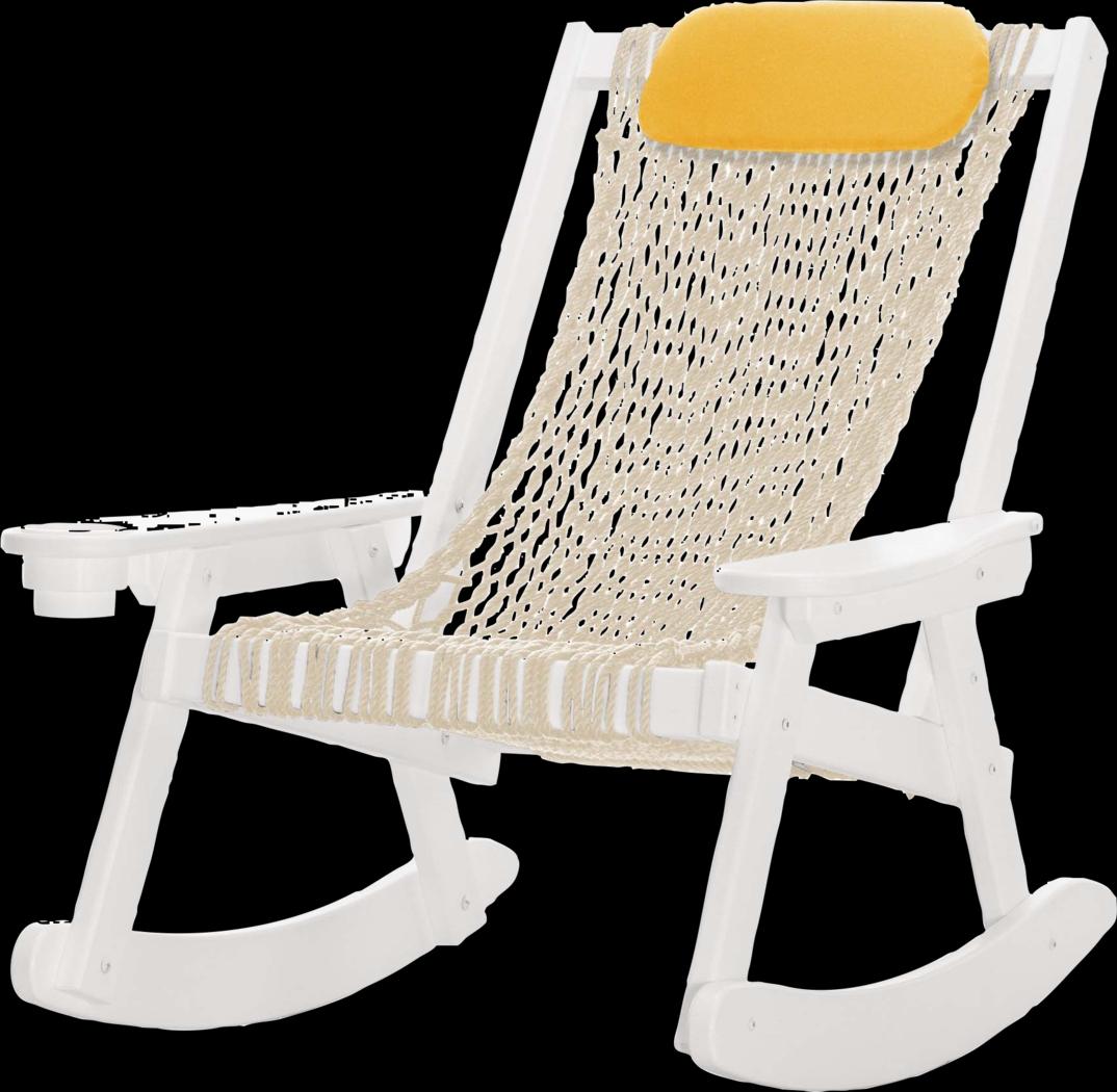 Pawleys Island Sunao White Outdoor Rocking Chair - Thumbnail - Image 1