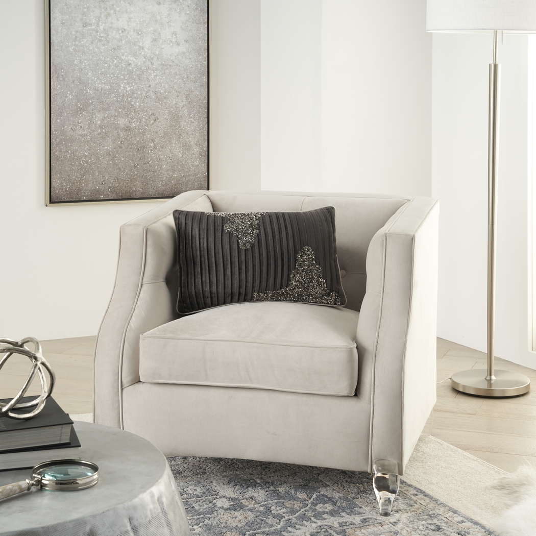 Sunbeam Charcoal Lumbar Pillow - Thumbnail - Image 2