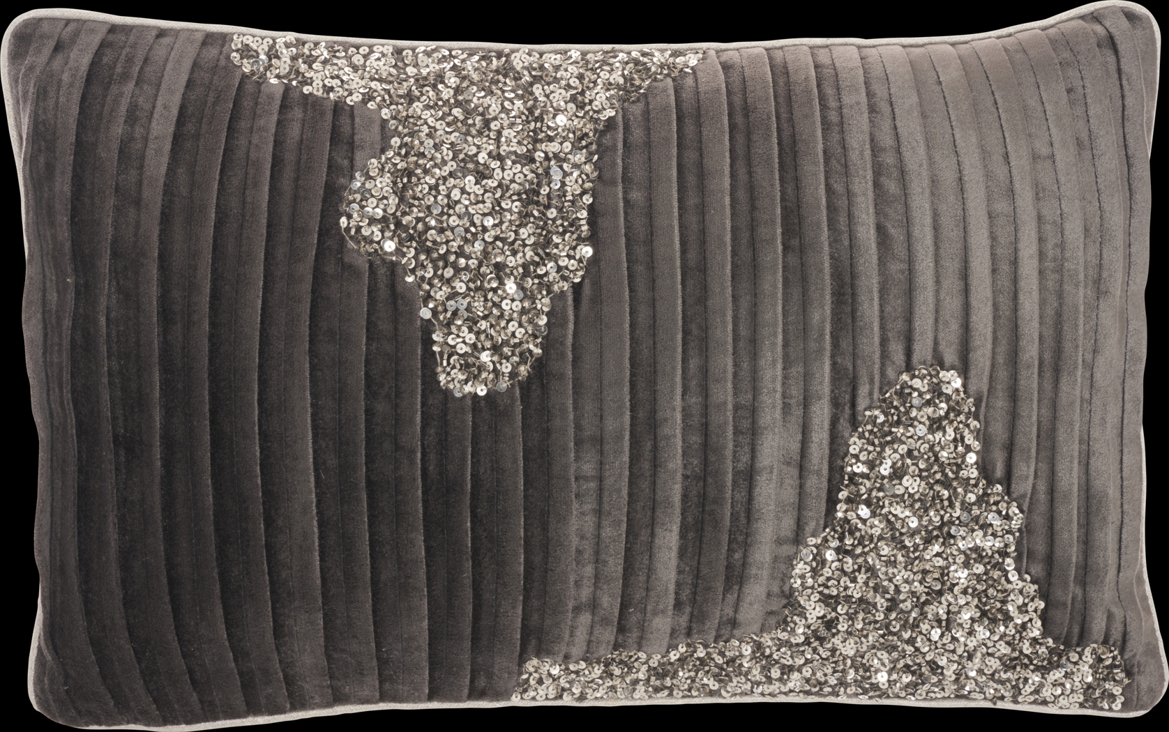 Sunbeam Charcoal Lumbar Pillow - Thumbnail - Image 1