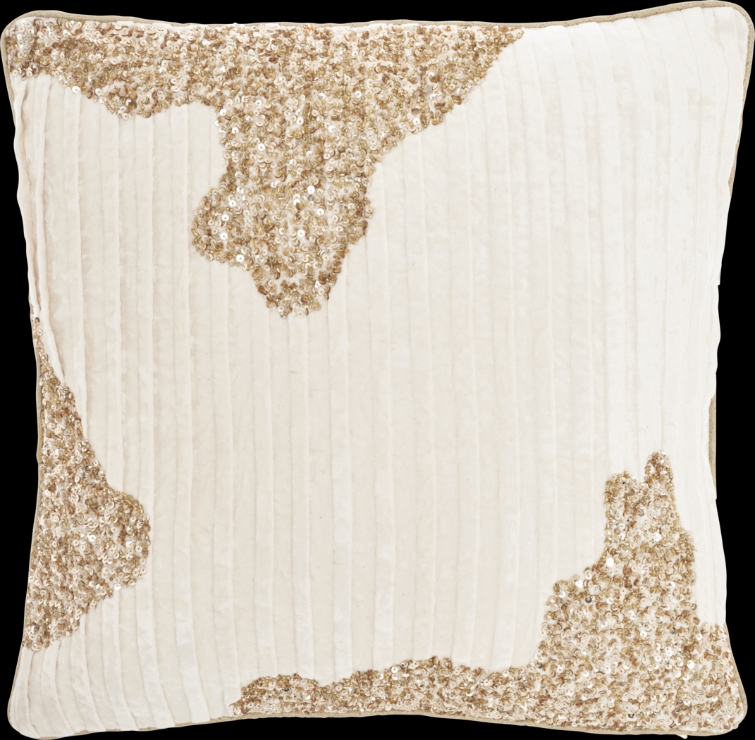 Sunbeam Ivory/Gold Accent Pillow - Thumbnail - Image 1
