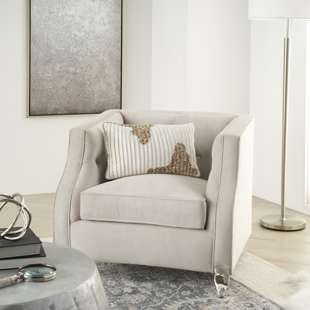 Sunbeam Ivory/Gold Lumbar Pillow - Thumbnail - Image 2