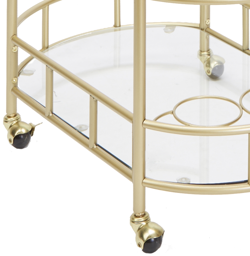 Sunderland Gold Bar Cart - Thumbnail - Image 3