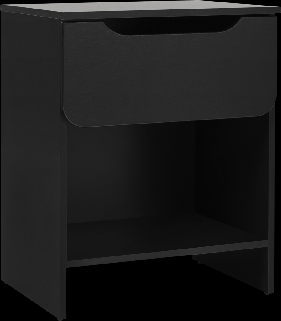 Sundew Black Nightstand - Thumbnail - Image 1