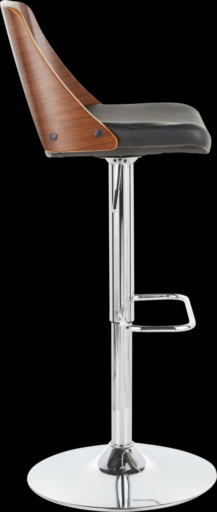 Sunerest Black Adjustable Swivel Barstool, Set of 3 - Thumbnail - Image 5