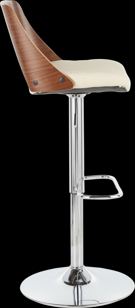 Sunerest Cream Adjustable Barstool, Set of 2 - Thumbnail - Image 6