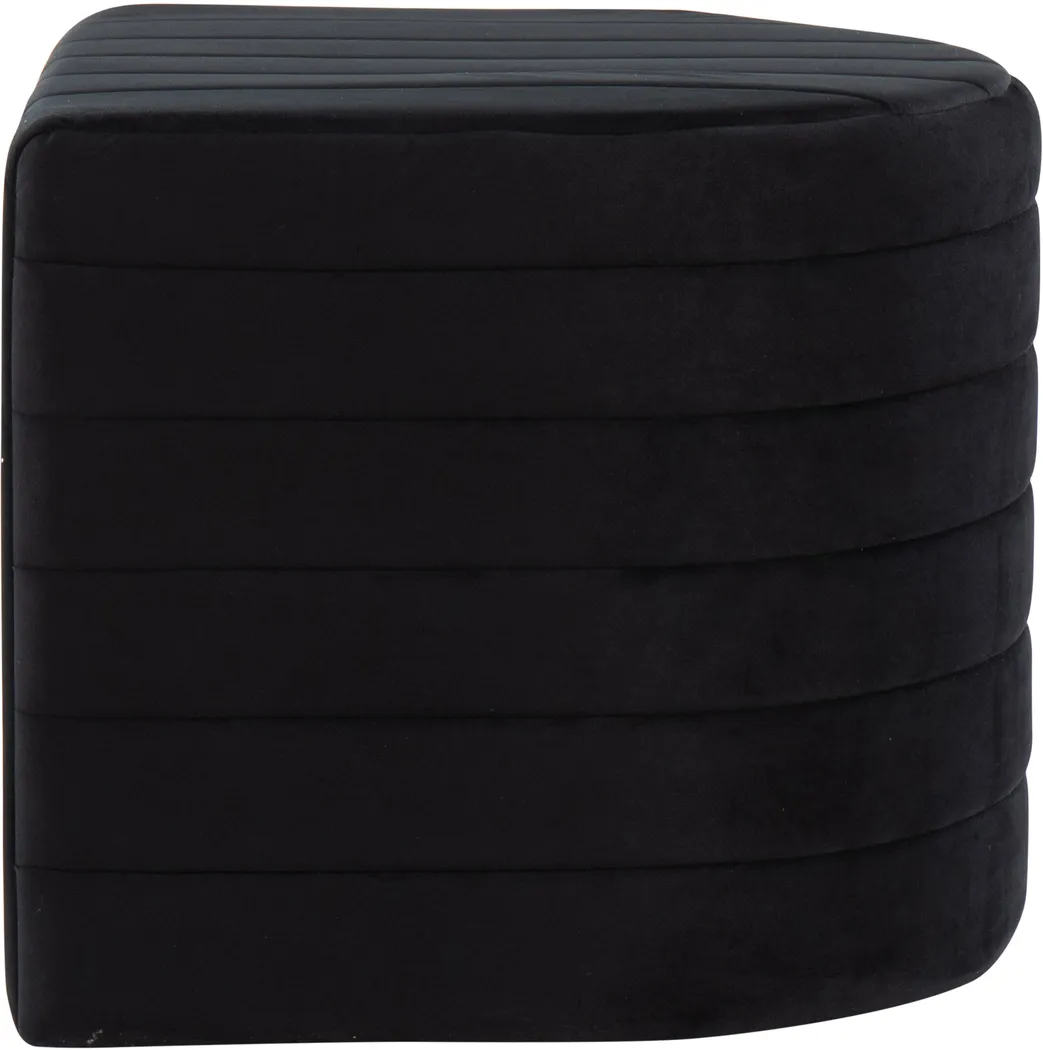 Sunhillow Black Ottoman - Thumbnail - Image 2