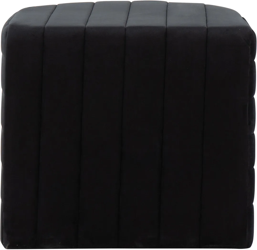Sunhillow Black Ottoman - Thumbnail - Image 4
