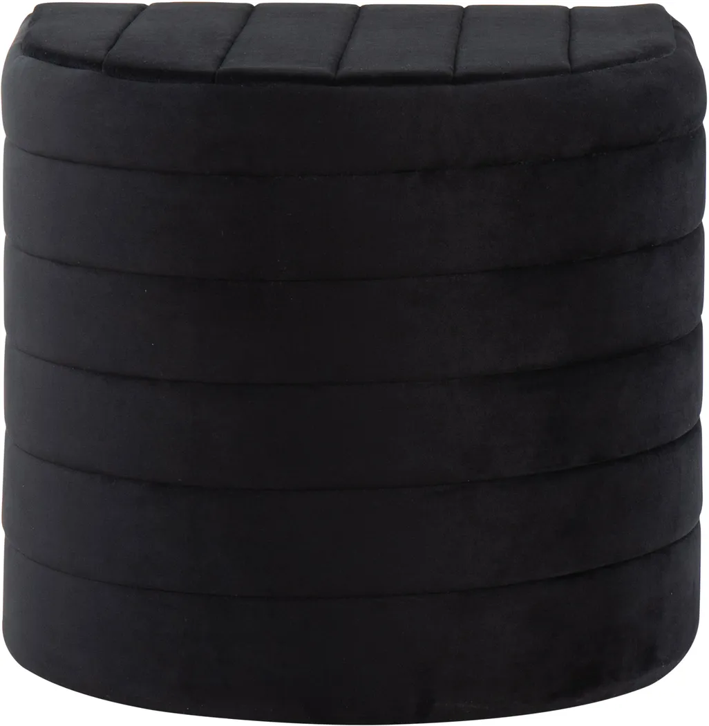 Sunhillow Black Ottoman - Thumbnail - Image 5