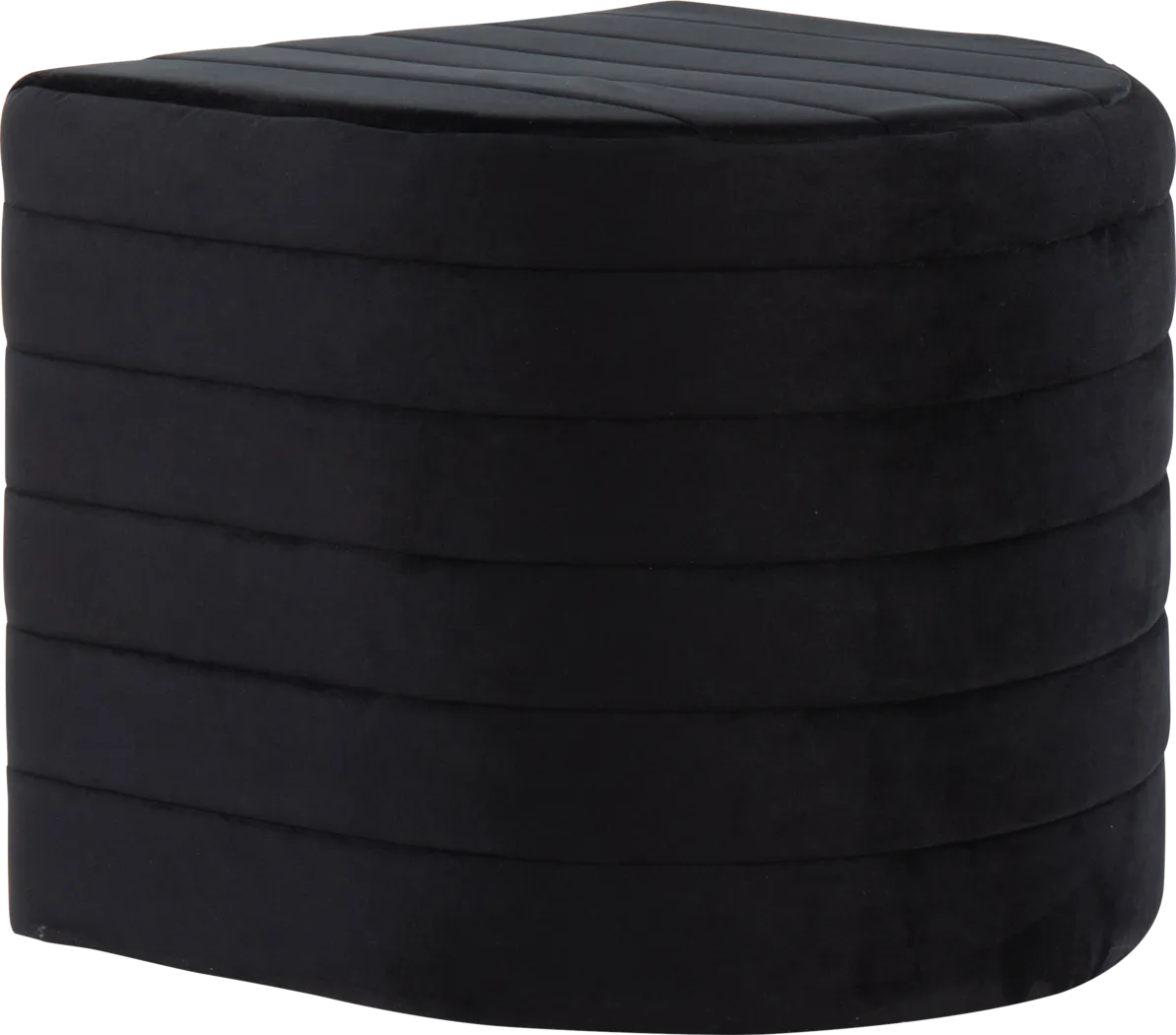 Sunhillow Black Ottoman - Thumbnail - Image 1