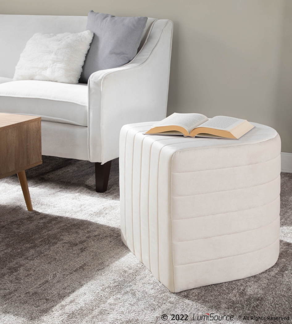 Sunhillow Cream Ottoman - Thumbnail - Image 7