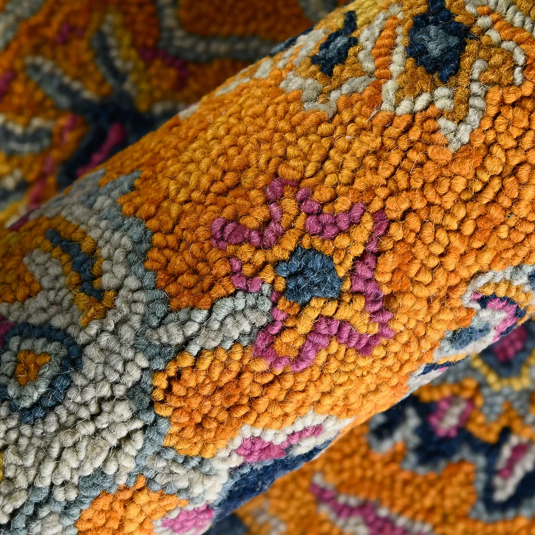 Sunland Orange 5' x 8' Rug - Thumbnail - Image 4
