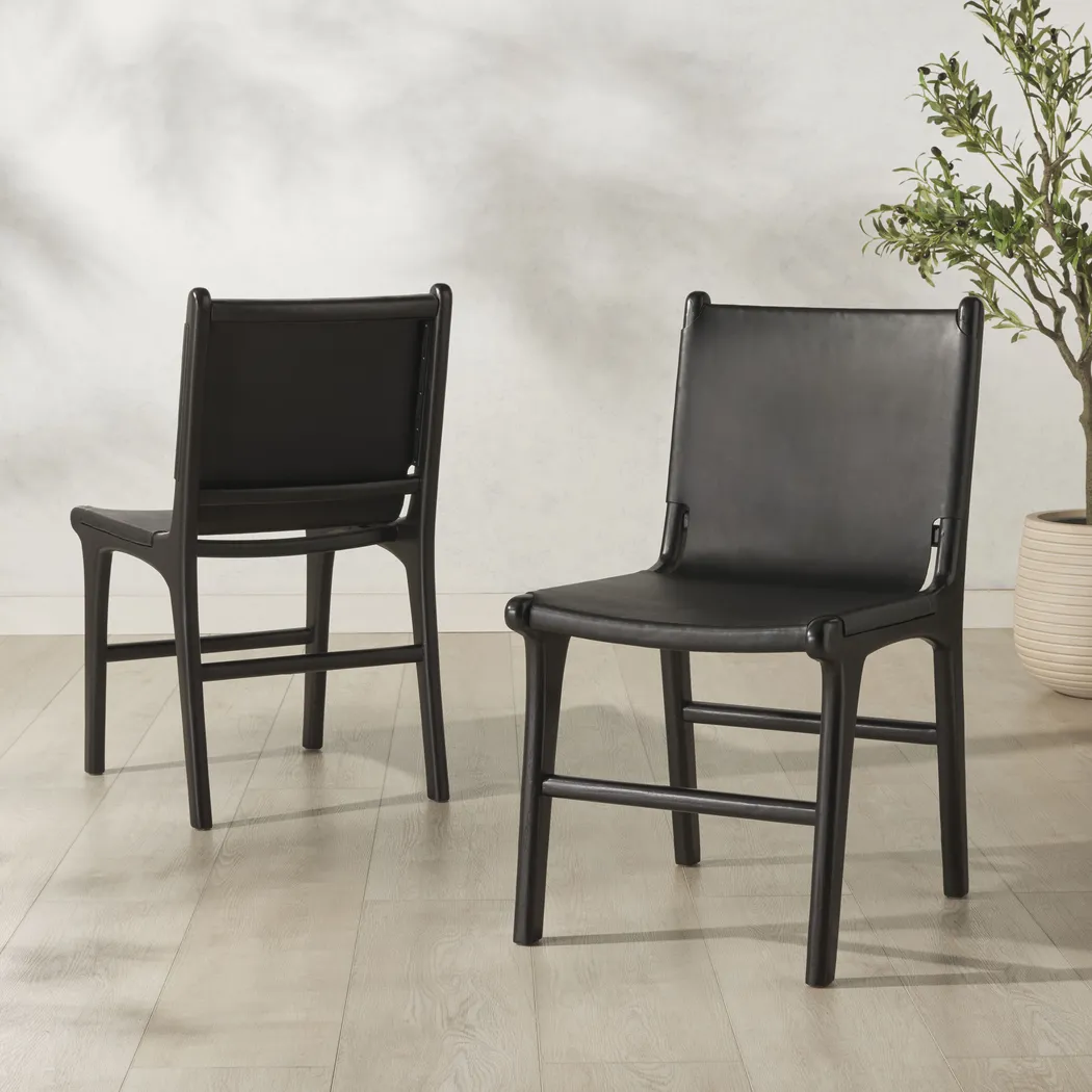 Sunlants Black Side Chairs, Set of 2 - Thumbnail - Image 3