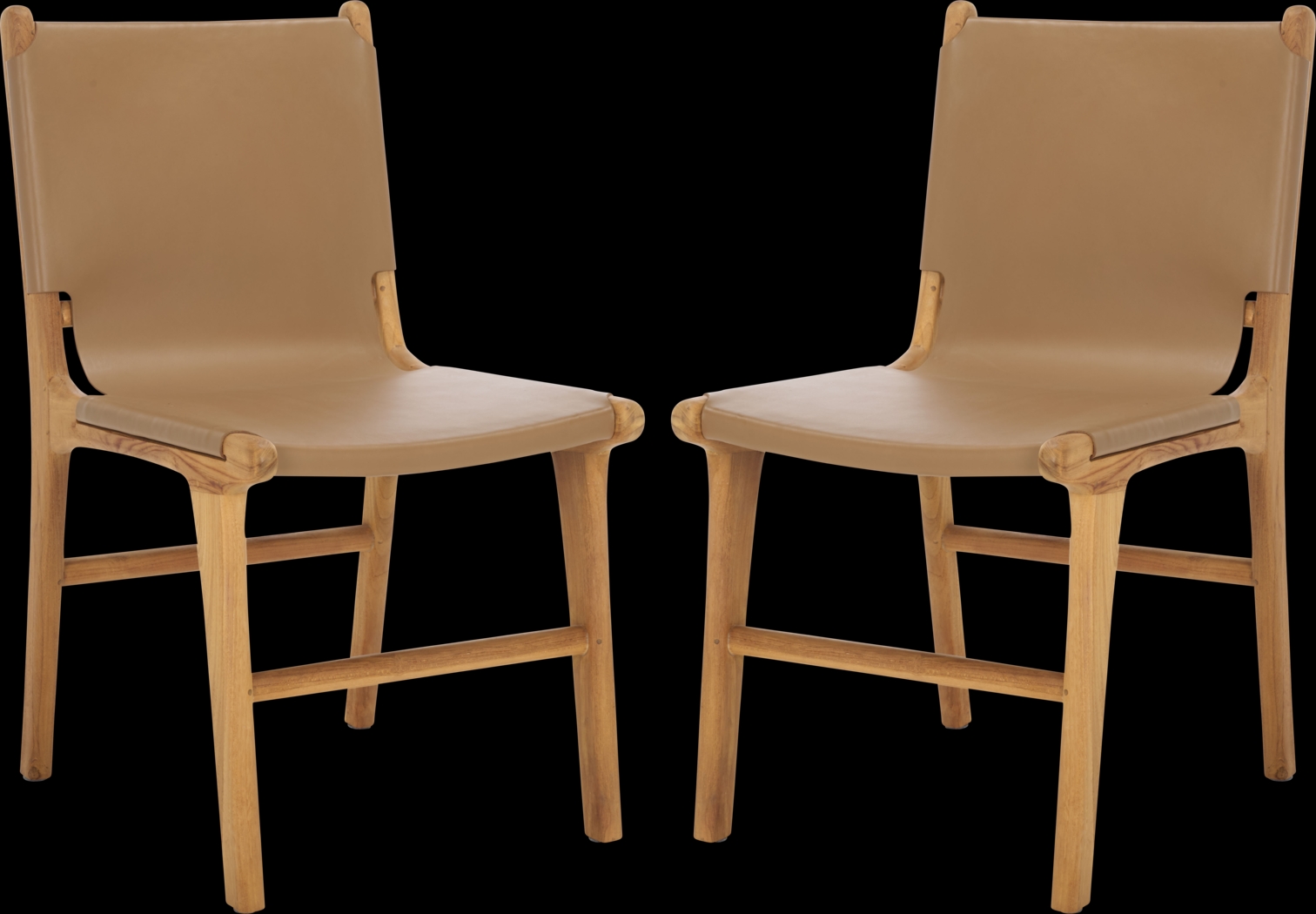 Sunlants Natural Side Chairs, Set of 2 - Thumbnail - Image 1