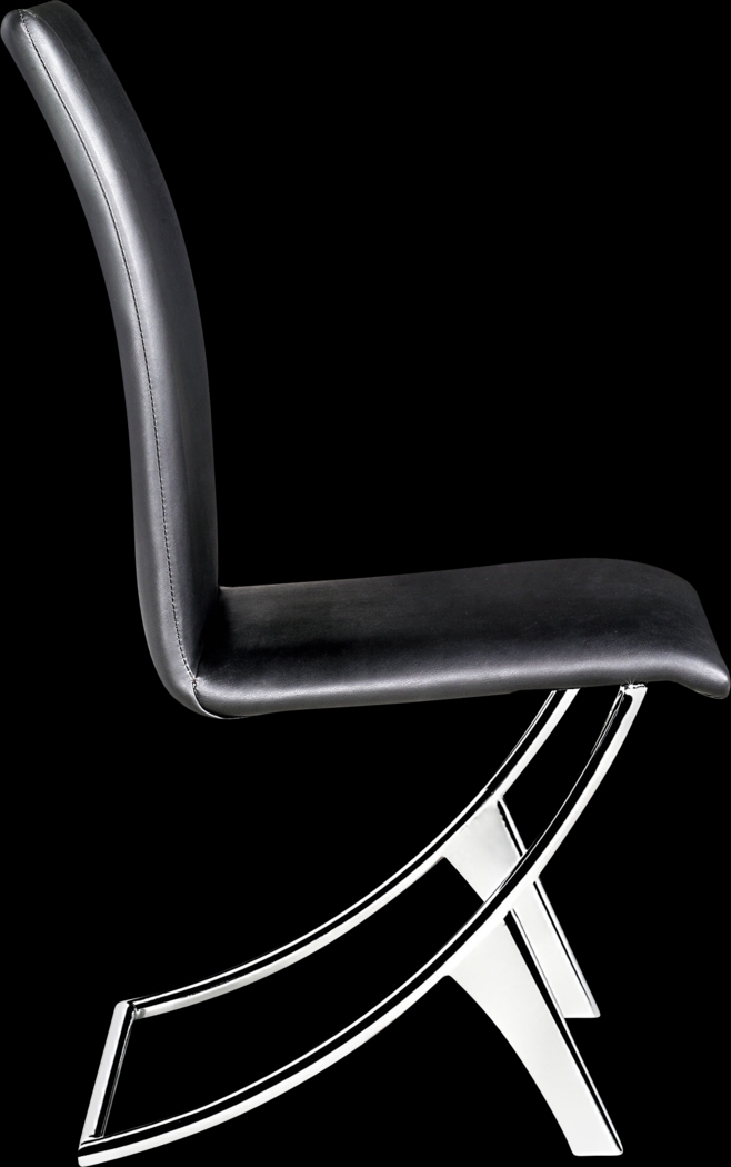 Sunniva Black Side Chair, Set of 2 - Thumbnail - Image 2