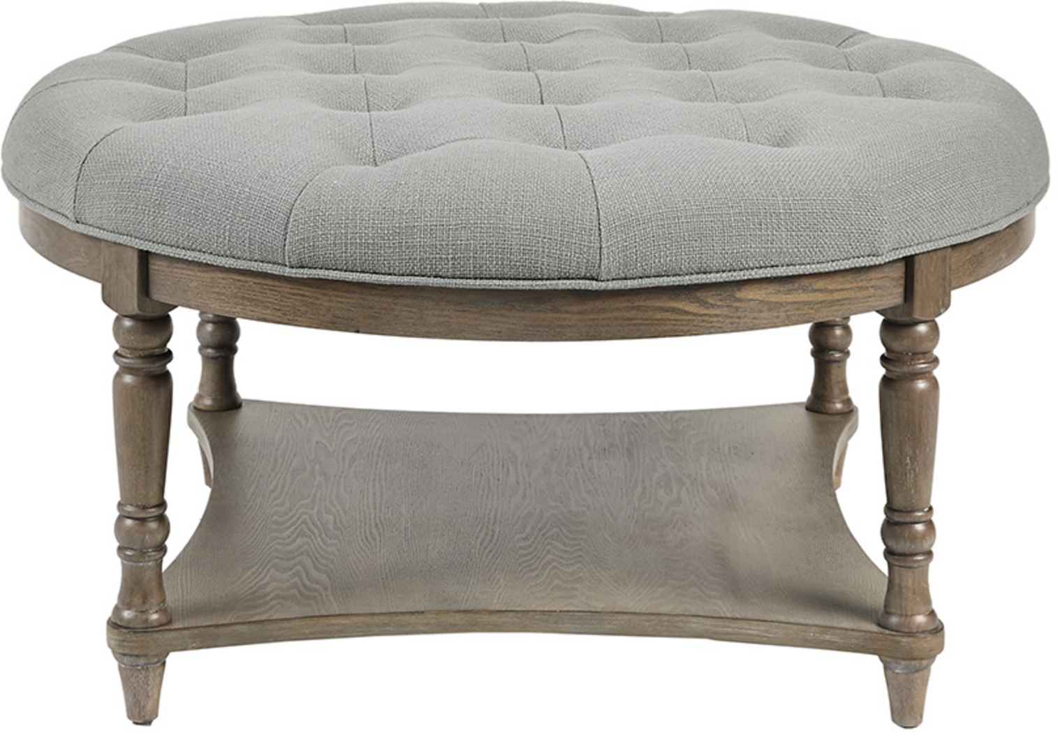 Sunnycove Gray Ottoman - Thumbnail - Image 2