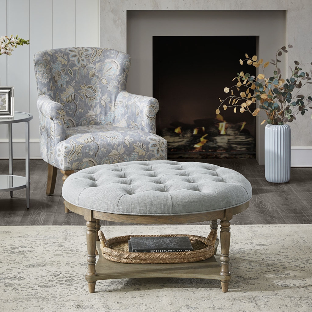 Sunnycove Gray Ottoman - Thumbnail - Image 4