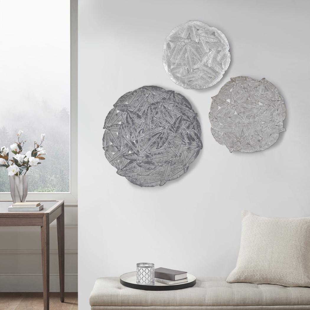 Sunnyroute Gray Wall Decor, Set of 3 - Thumbnail - Image 2