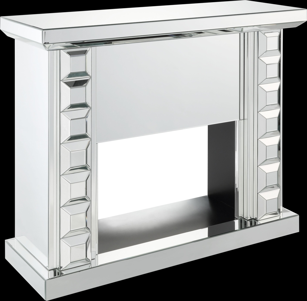 Sunnyslope Silver 48 in. Console, With Electric Fireplace - Thumbnail - Image 1