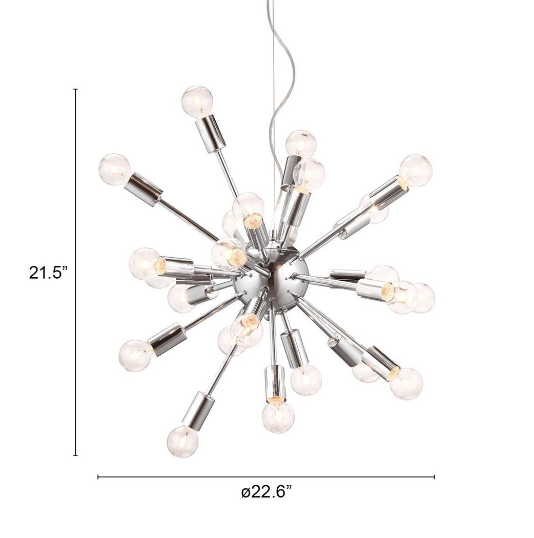 Sunrise Court Chrome Chandelier - Thumbnail - Image 3