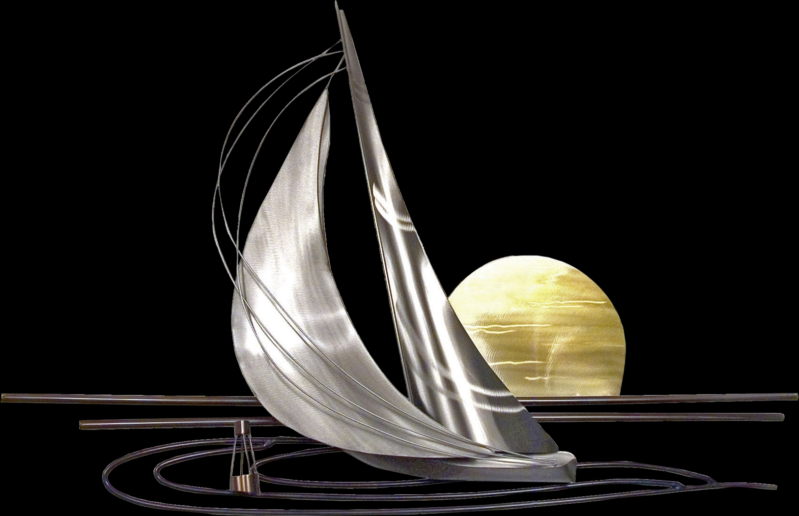 Sunset Sailing II Silver Wall Art - Thumbnail - Image 1