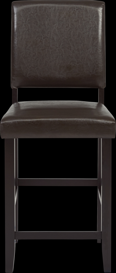 Sunset View Brown Cherry Finish 5 Pc Counter Height Dining Set with Brown Stools - Thumbnail - Image 6