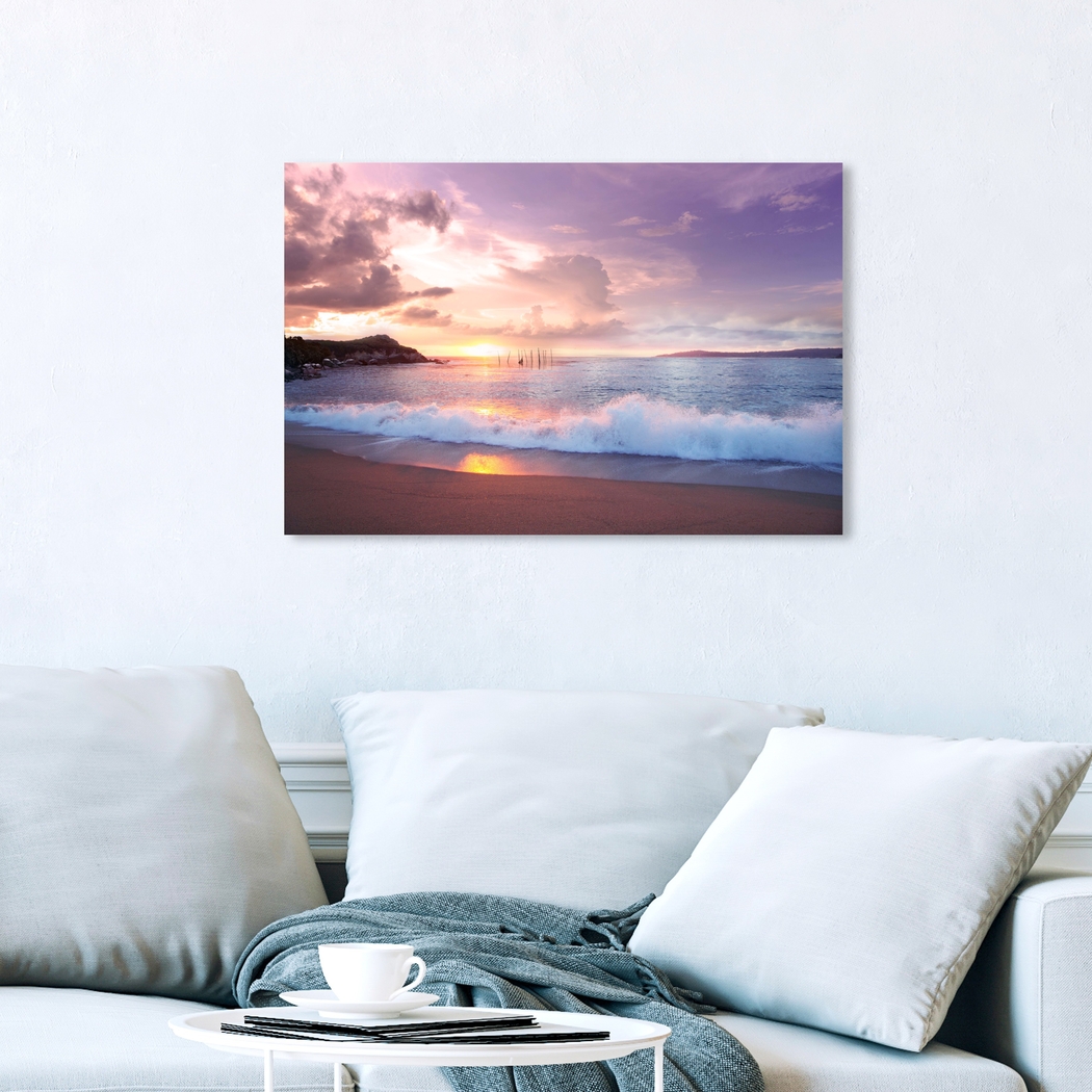 Sunsets On The Beach Blue Artwork - Thumbnail - Image 2