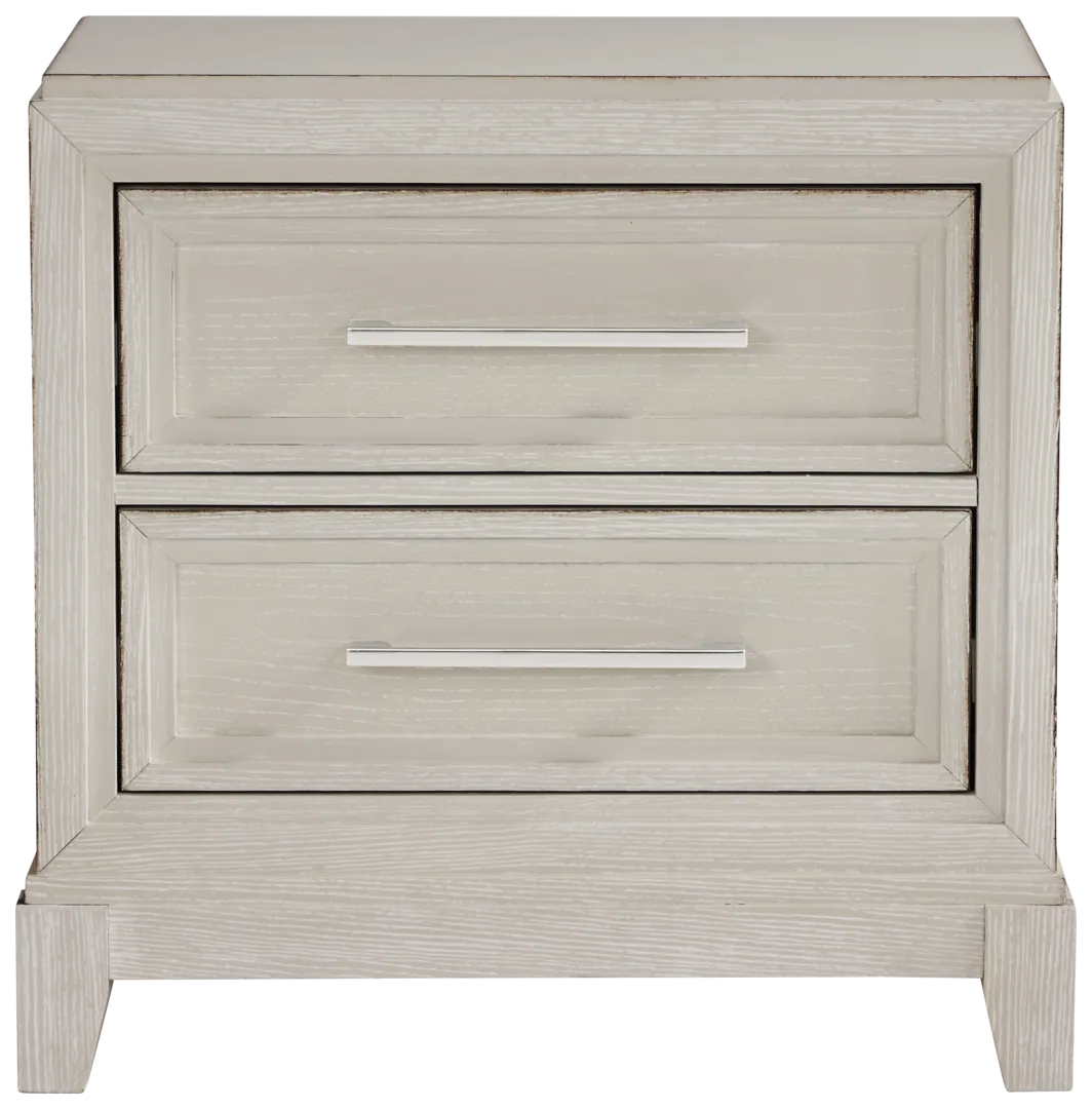 sand 2 drawer nightstand