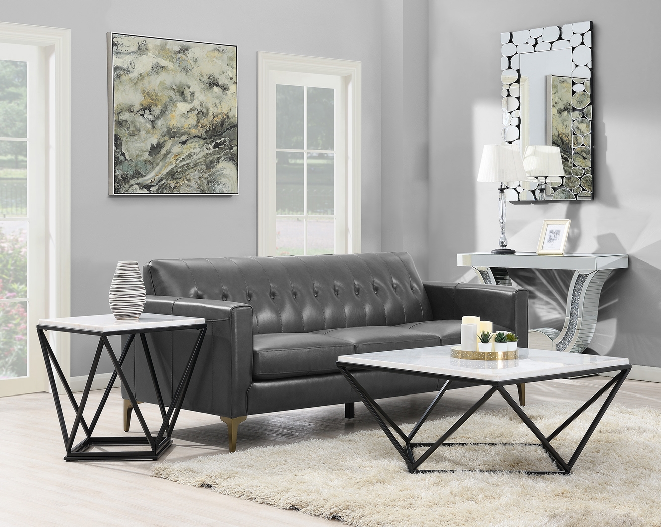 Sunstede Black Cocktail Table - Thumbnail - Image 2