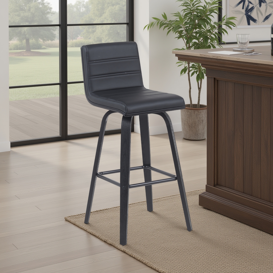 Sunways II Black Barstool - Thumbnail - Image 2