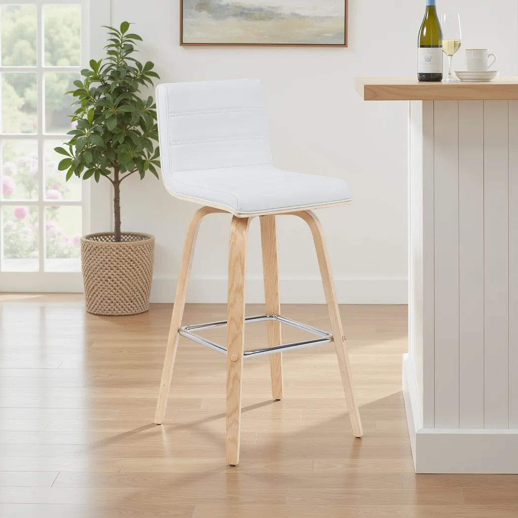 Sunways III White Barstool - Thumbnail - Image 2