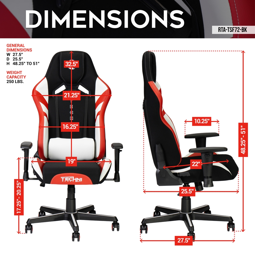 Suolin Black Gaming Chair - Thumbnail - Image 4