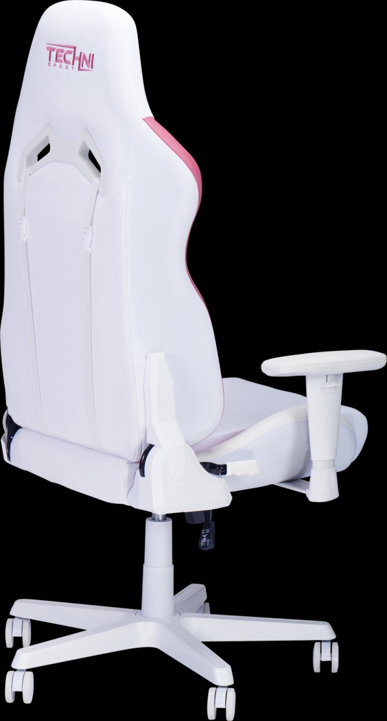 Suolin Pink/White Gaming Chair - Thumbnail - Image 9