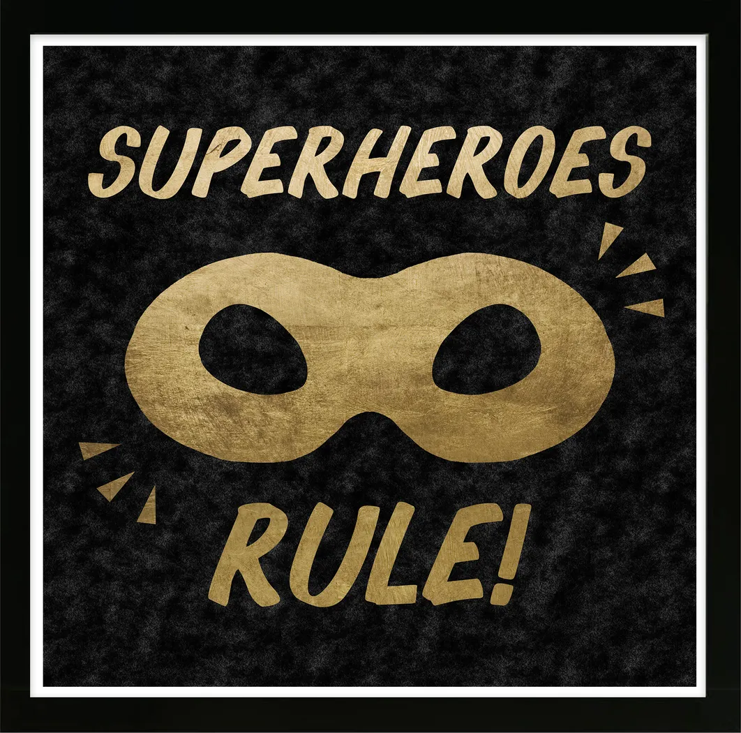 Super Hero Fan Gold Artwork - Thumbnail - Image 1