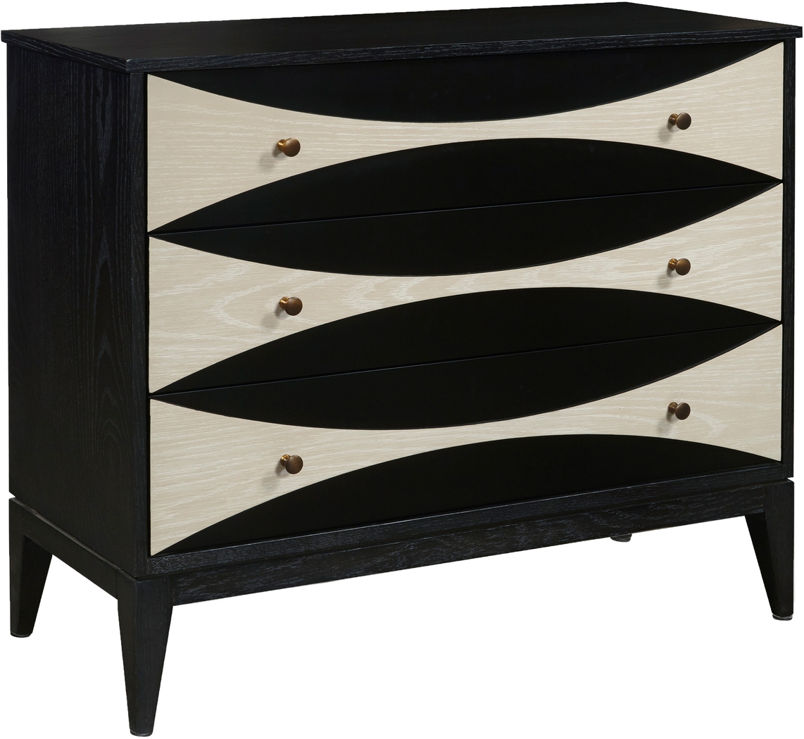 Surelan Black 3 Drawer Accent Cabinet - Thumbnail - Image 3