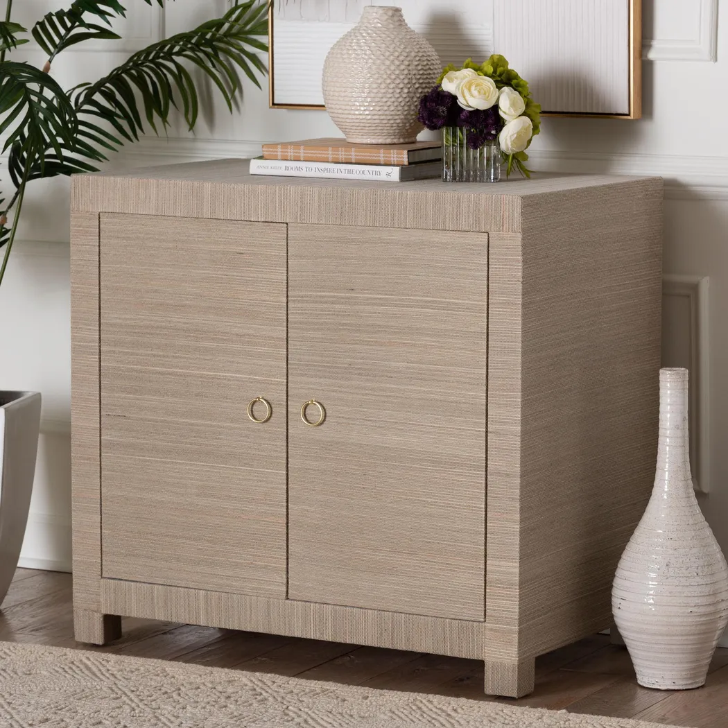 Surgehelm Beige Accent Cabinet - Thumbnail - Image 2