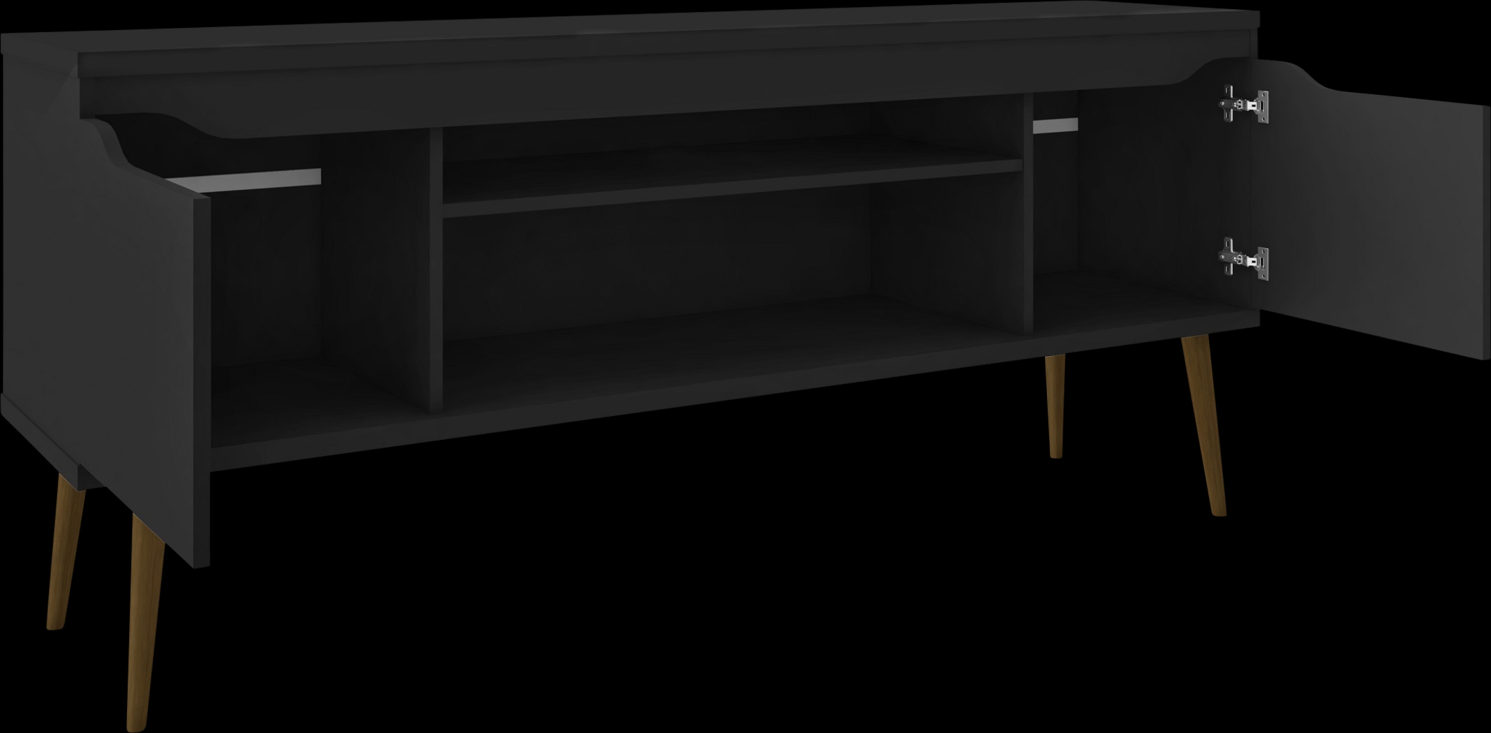 Surlin Black 63 in. Console - Thumbnail - Image 3