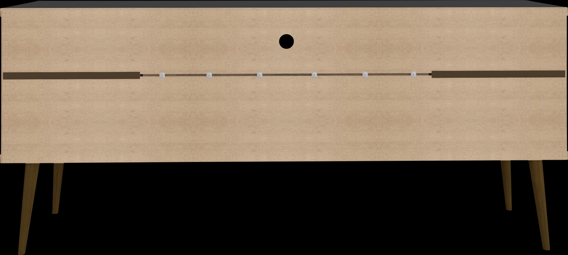 Surlin Black 63 in. Console - Thumbnail - Image 8