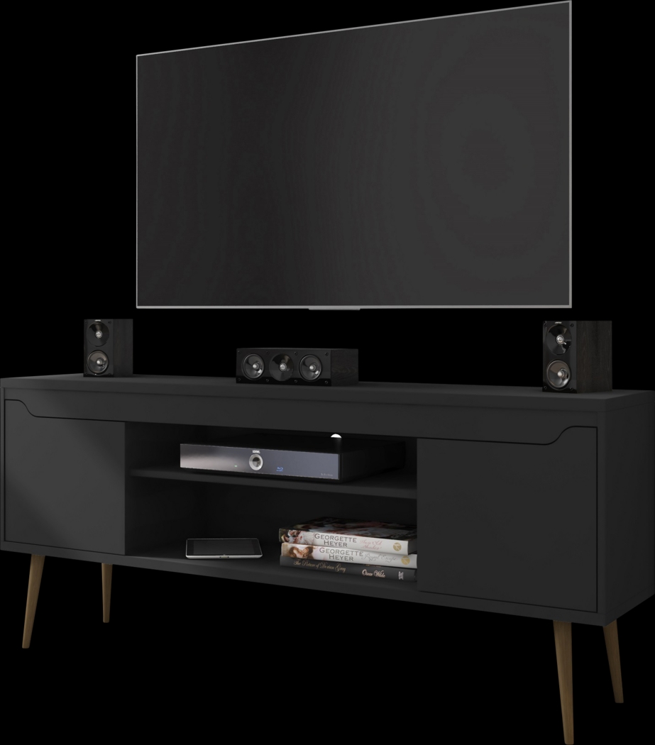 Surlin Black 63 in. Console - Thumbnail - Image 1