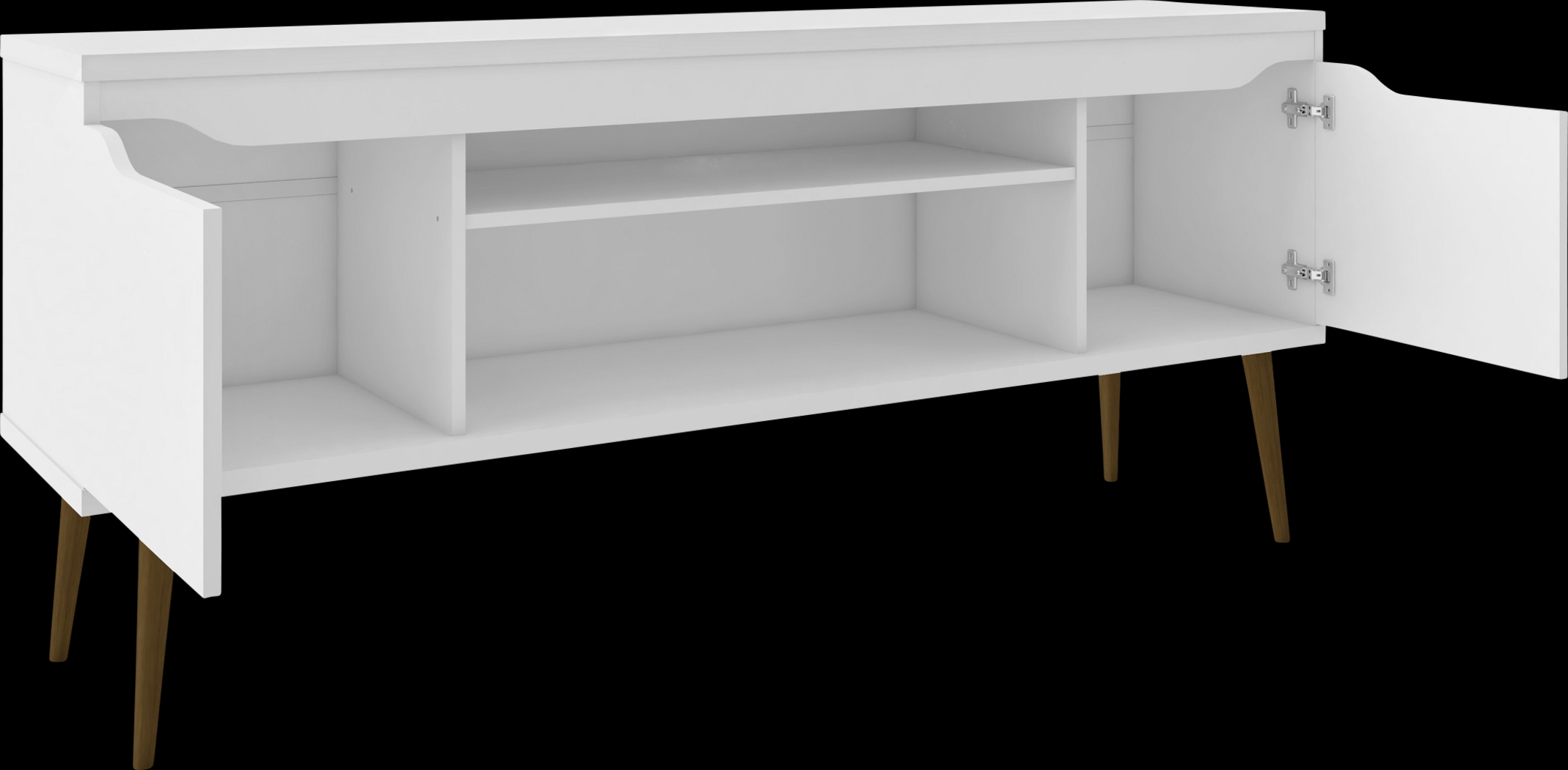 Surlin White 63 in. Console - Thumbnail - Image 3