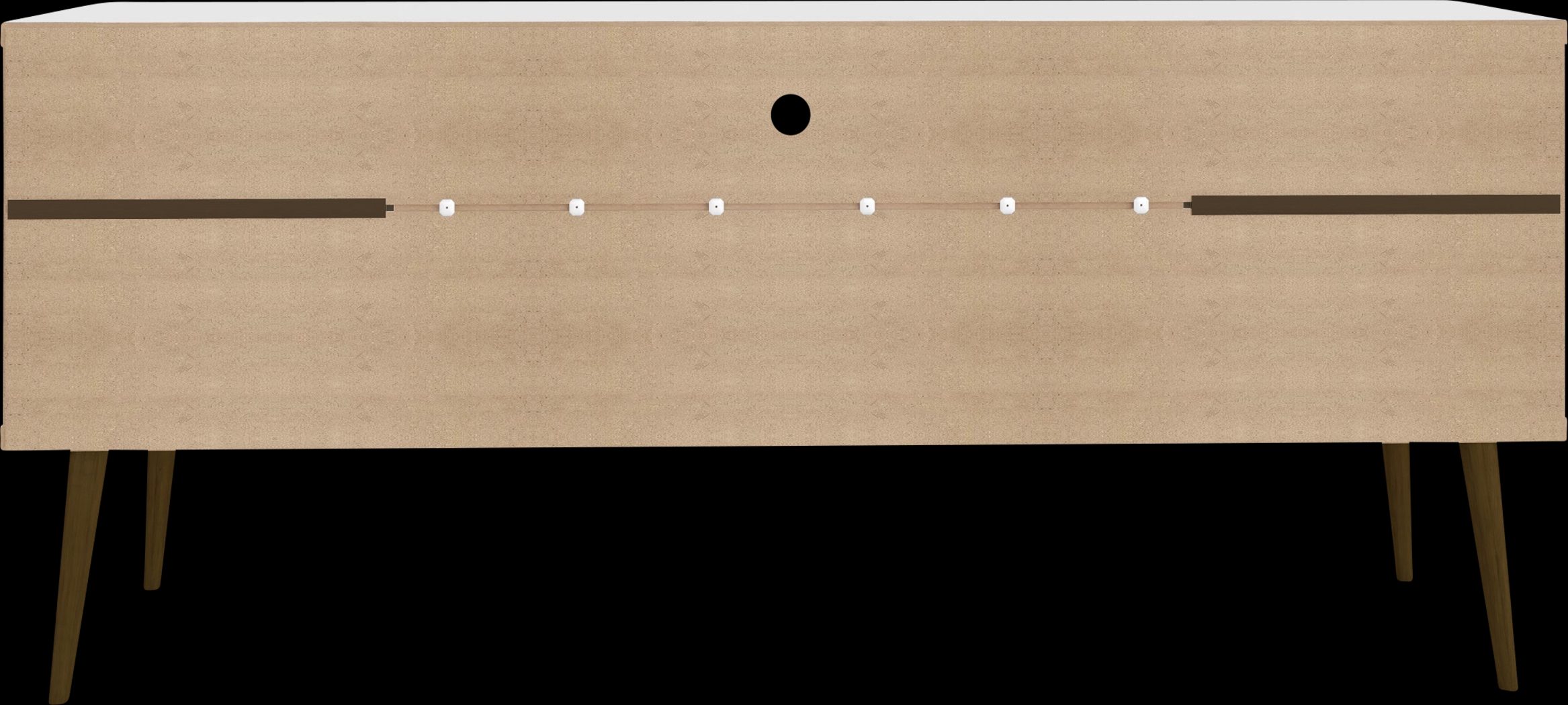 Surlin White 63 in. Console - Thumbnail - Image 8