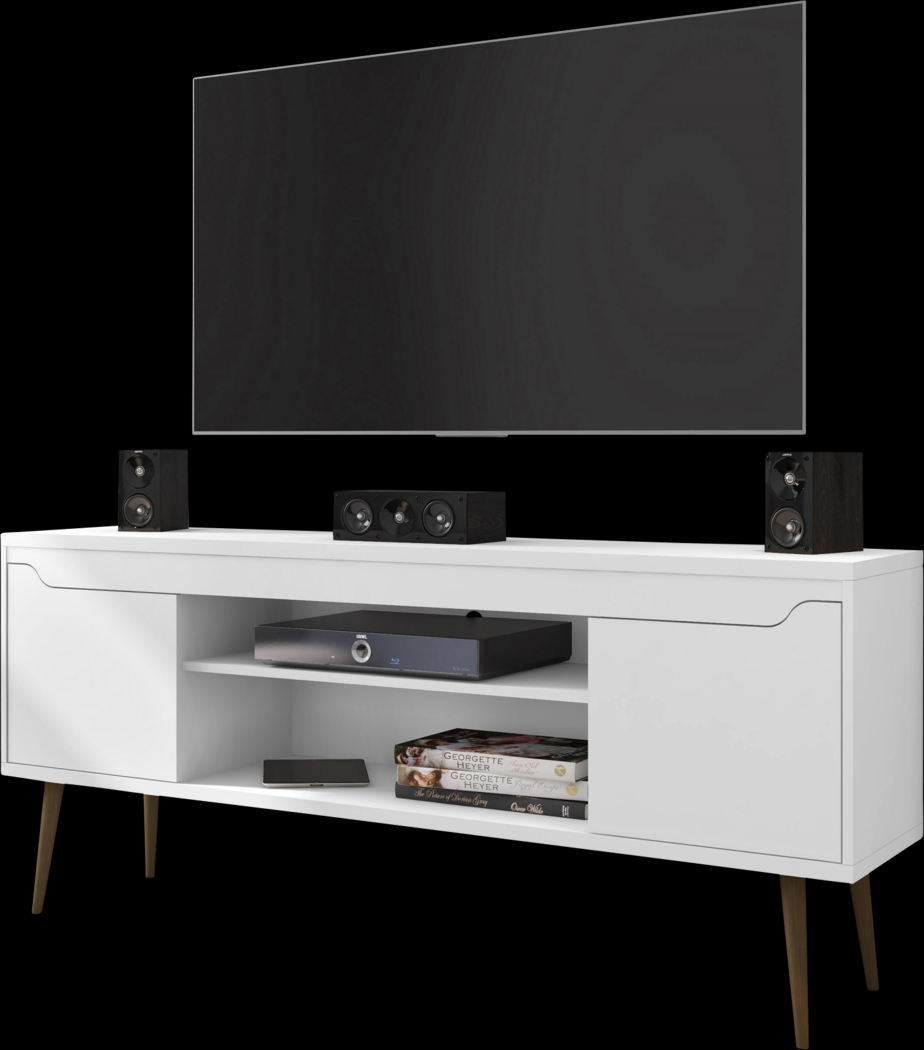 Surlin White 63 in. Console - Thumbnail - Image 1