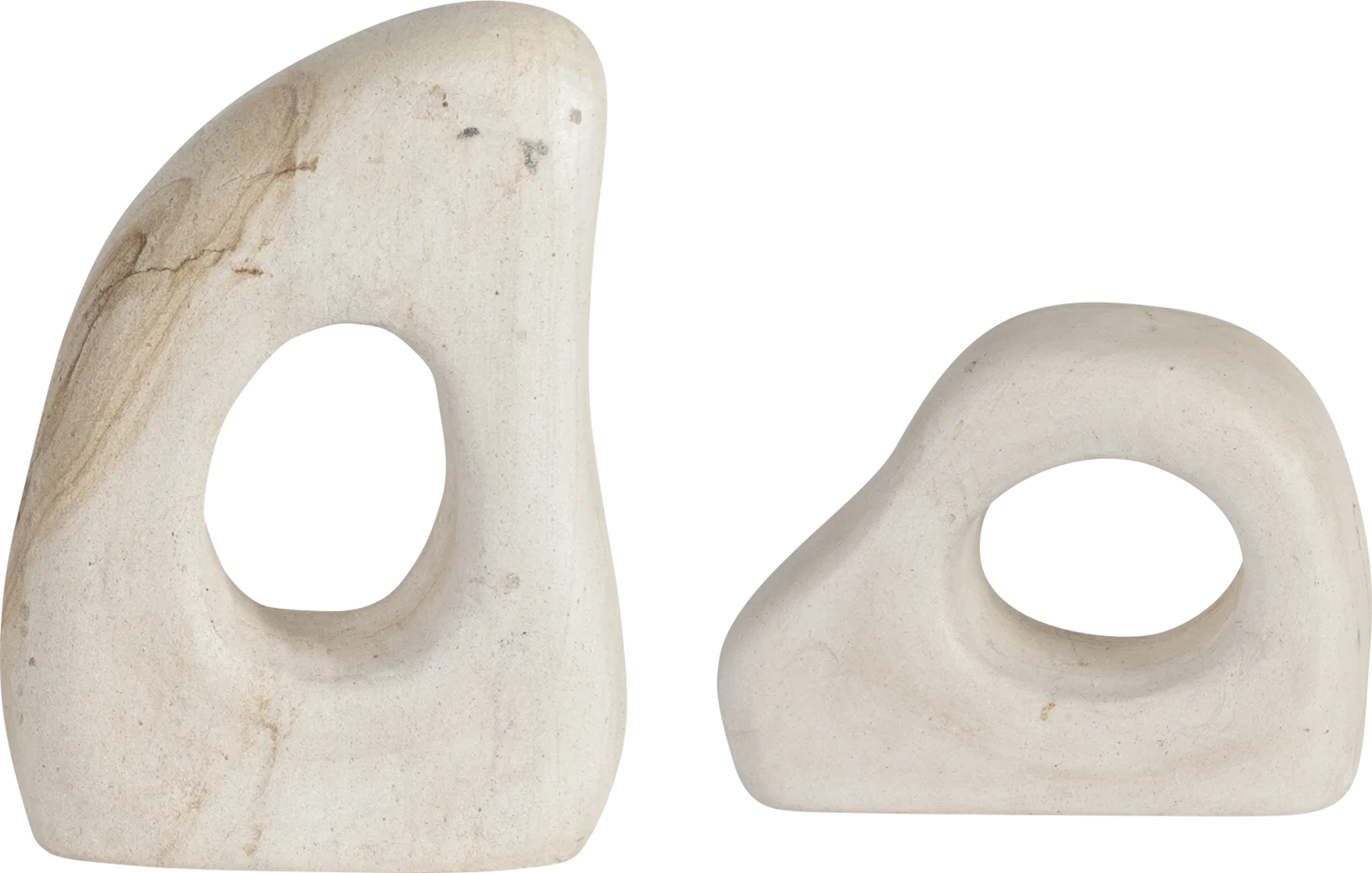 Surnill White Indoor/Outdoor Sculpture, Set of 2 - Thumbnail - Image 3