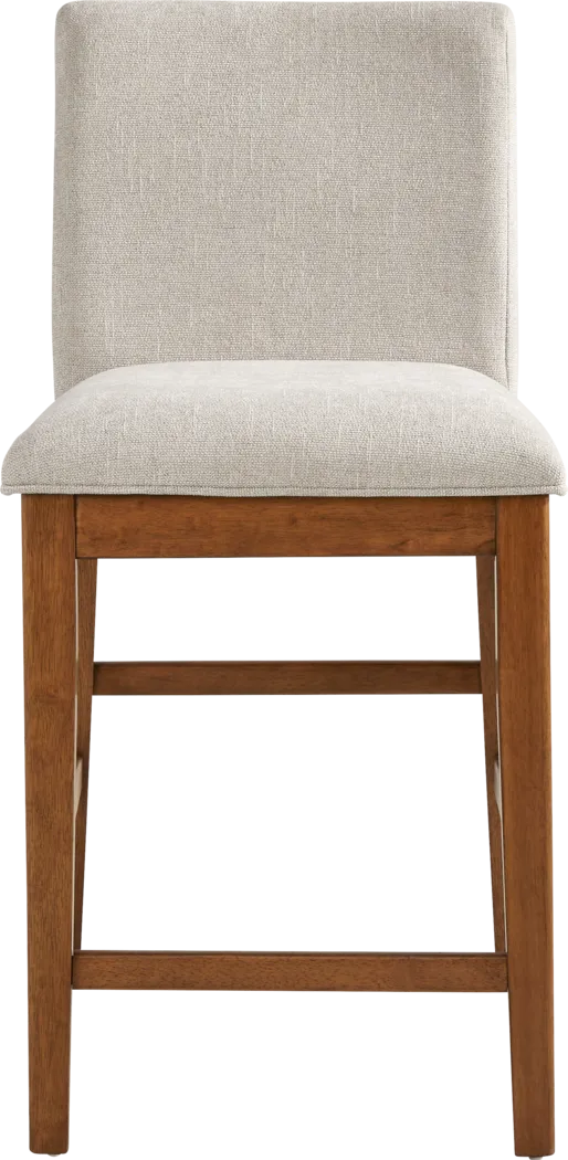 Surrey Ellis Beige Upholstered Counter Height Stool - Thumbnail - Image 2